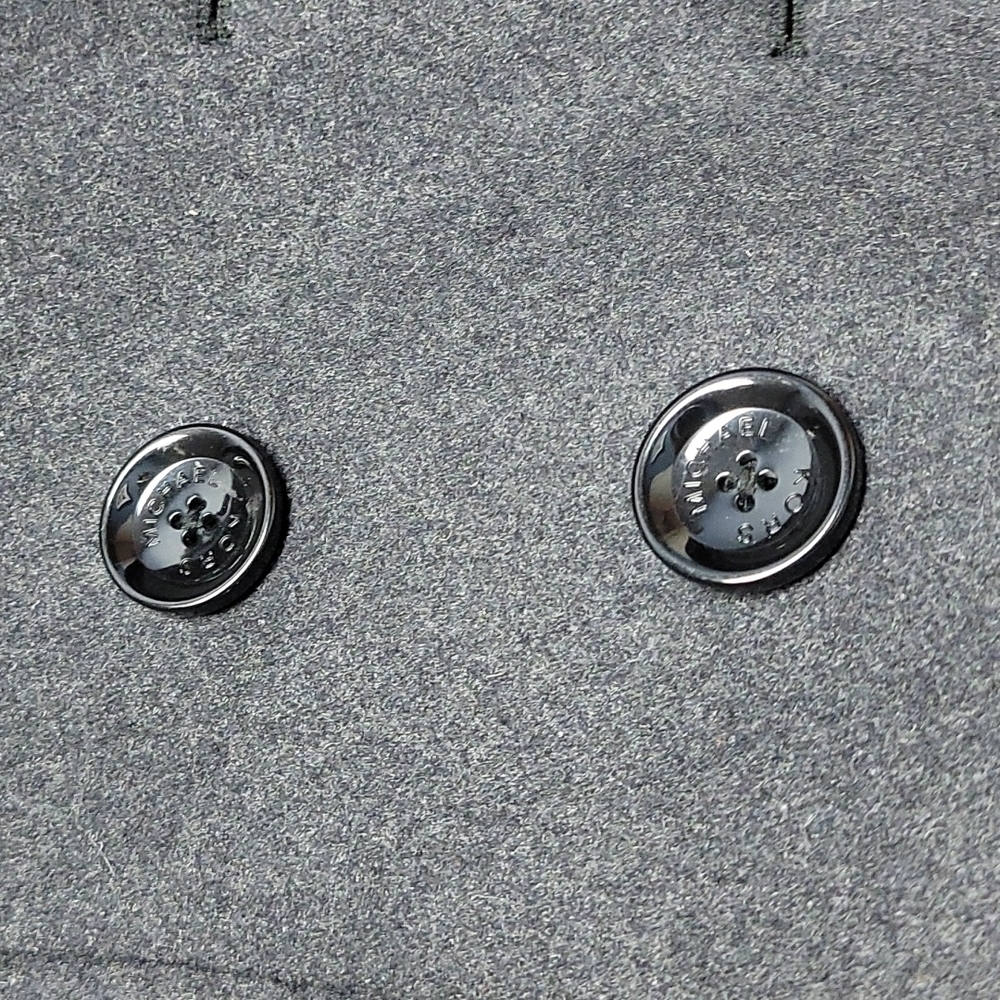 MICHAEL Michael Kors Double Breasted Wool Blend Pea Coat - Picture 6 of 9